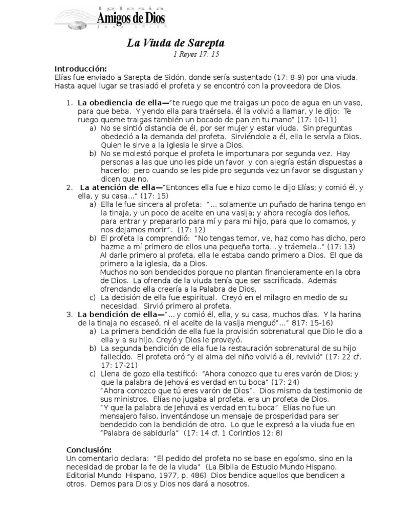 La Viuda de Sarepta Profeta Elijah