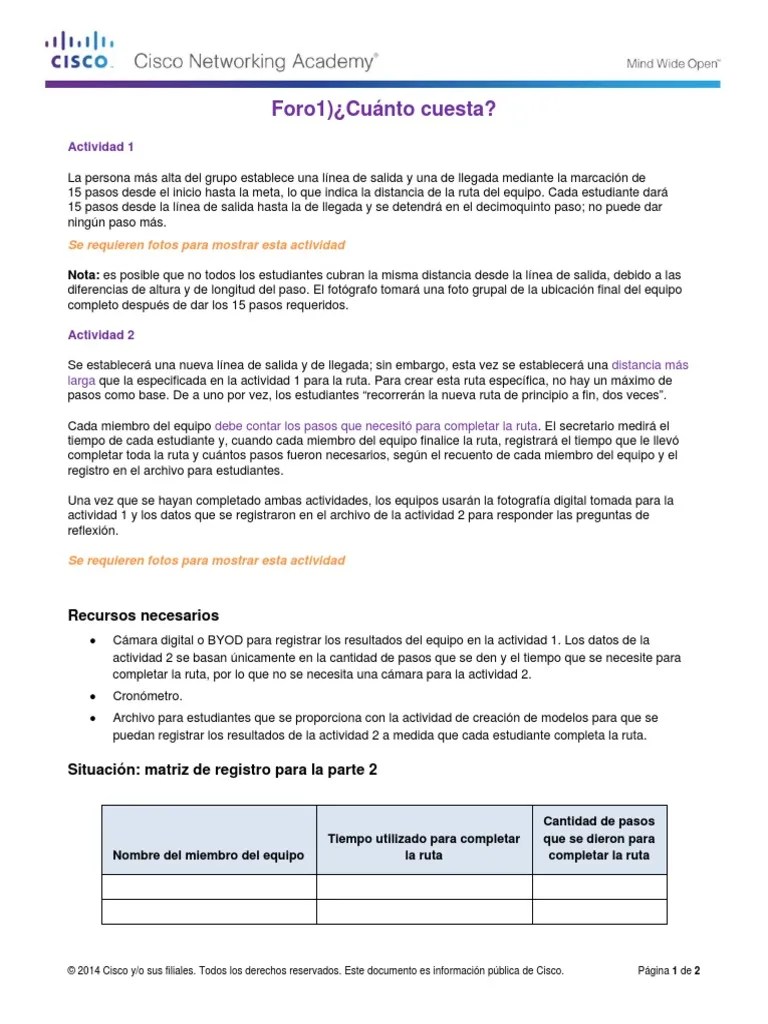 FORO 7) 7.0.1.2 How Much Does This Cost Instructions PDF Red de