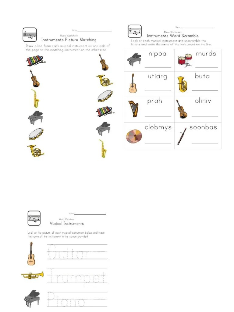 kindergarten music worksheets for kids Preschool pngio My Blog