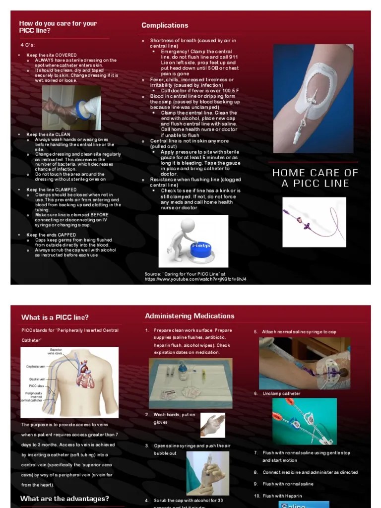 2014 11 30 picc line brochure final Medical Equipment Health Care