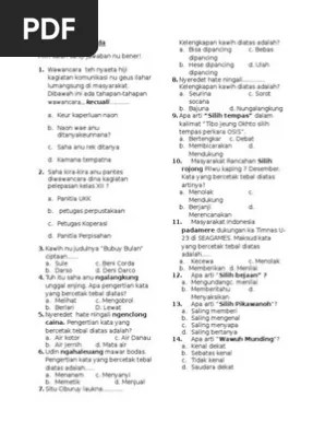 Check spelling or type a new query. Soal Soal Tentang Materi Warta Sunda Jawabanku Id