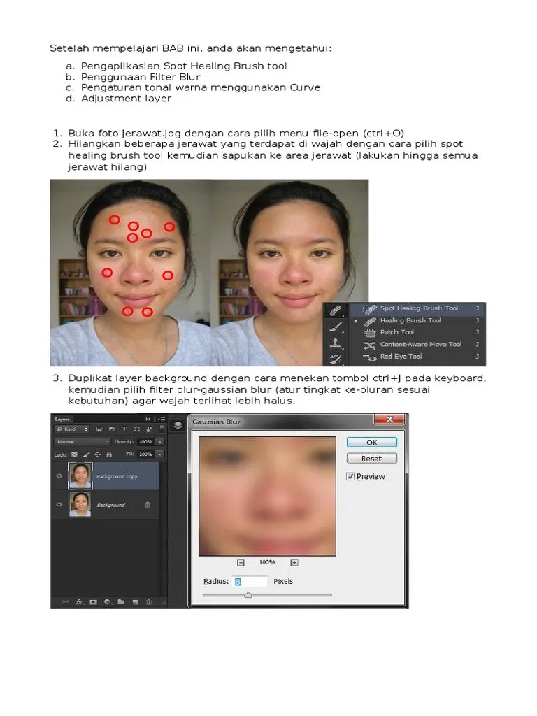 Tutorial Menghaluskan Wajah | PDF