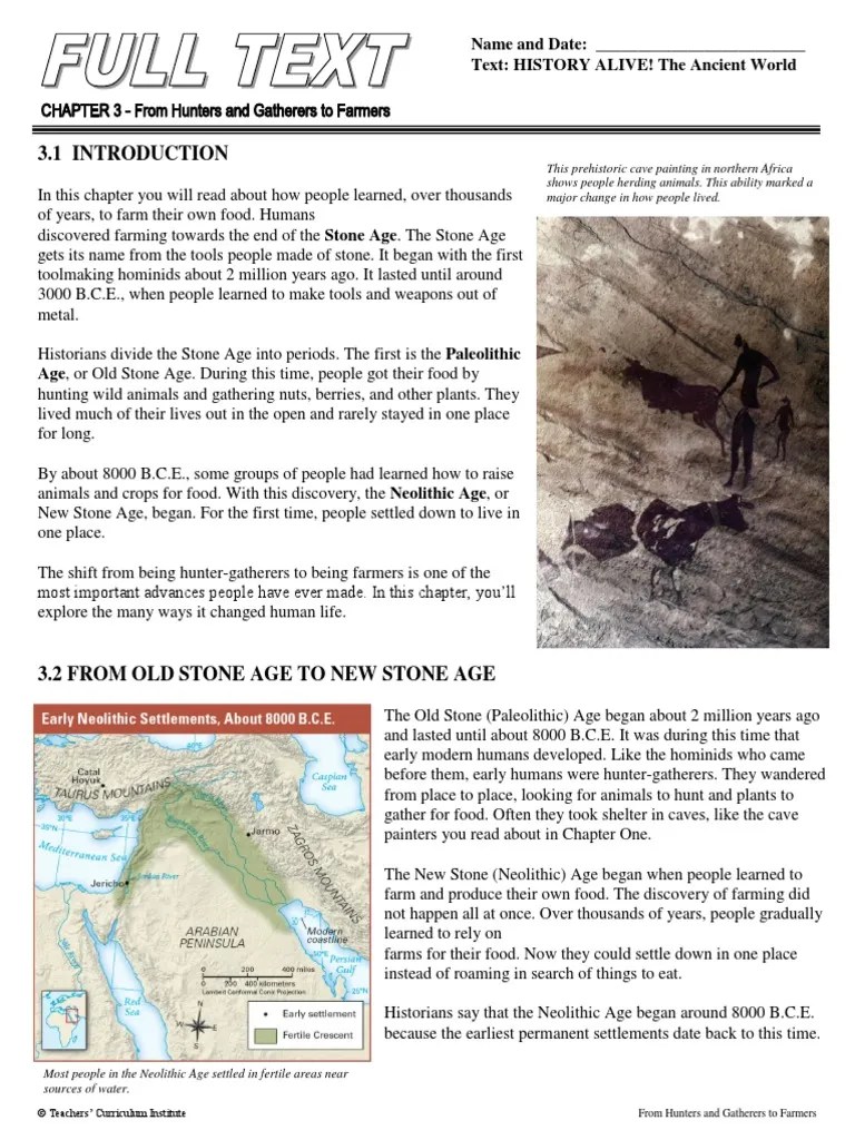 Name and Date Text HISTORY ALIVE! The Ancient World PDF