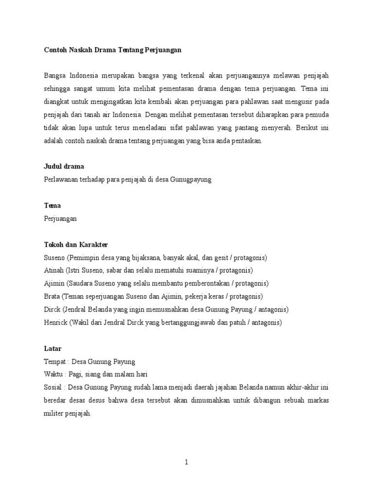 100+ Contoh Naskah Teater Tradisional Indonesia