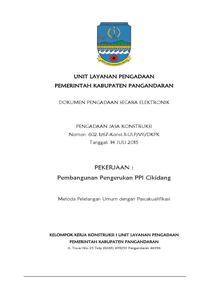 Dok. Pembangunan Pengerukan PPI Cikidang | PDF