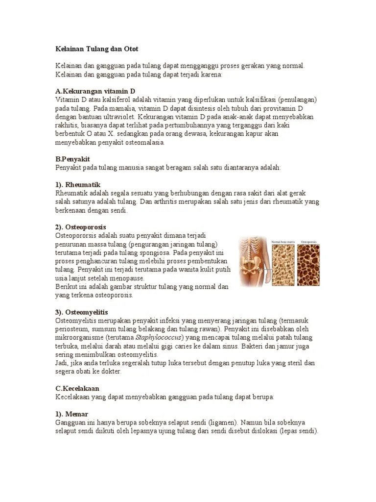 Kelainan Tulang Dan Otot | PDF