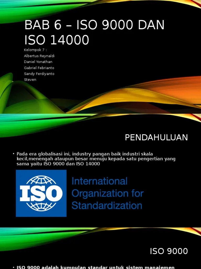 BAB 6 Iso 9000 Dan Iso 14000 PDF