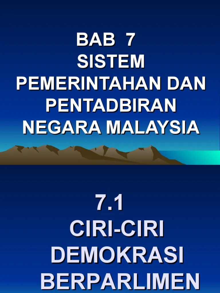 Sistem Pemerintahan Dan Pentadbiran Negara Malaysia / Ppt Sistem