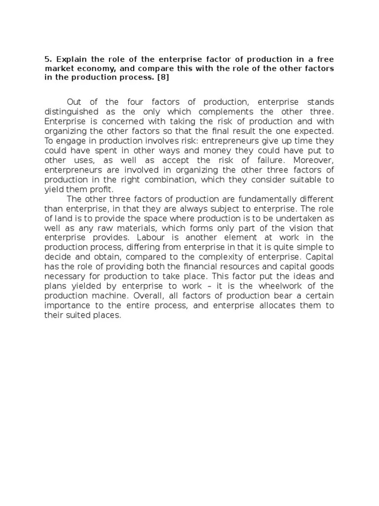 Economics Essay 5