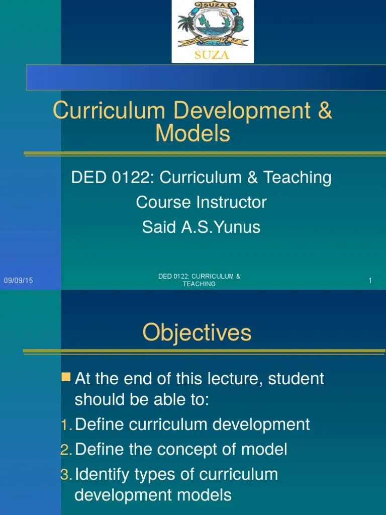model of curriculum development Curriculum Quality Of Life