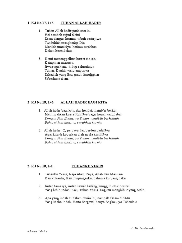 Lagu KJ | PDF
