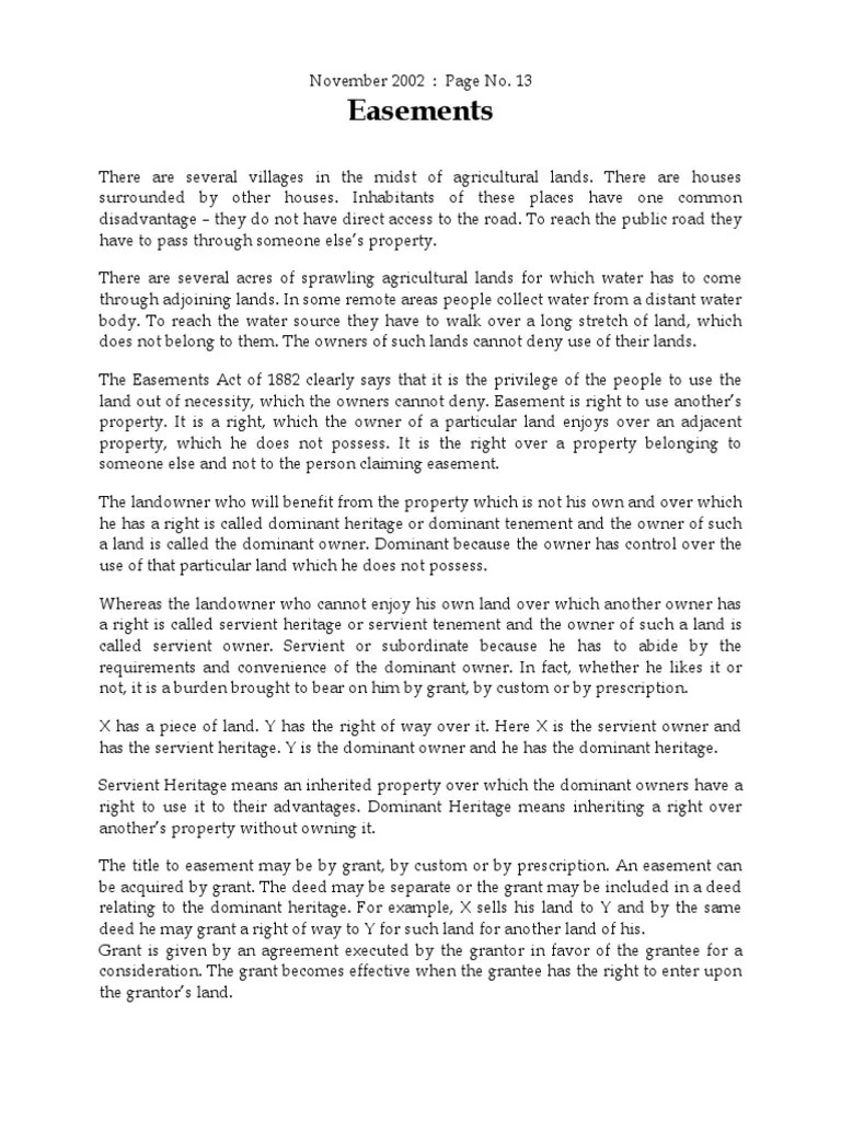 Easements Easement Deed Free 30day Trial Scribd