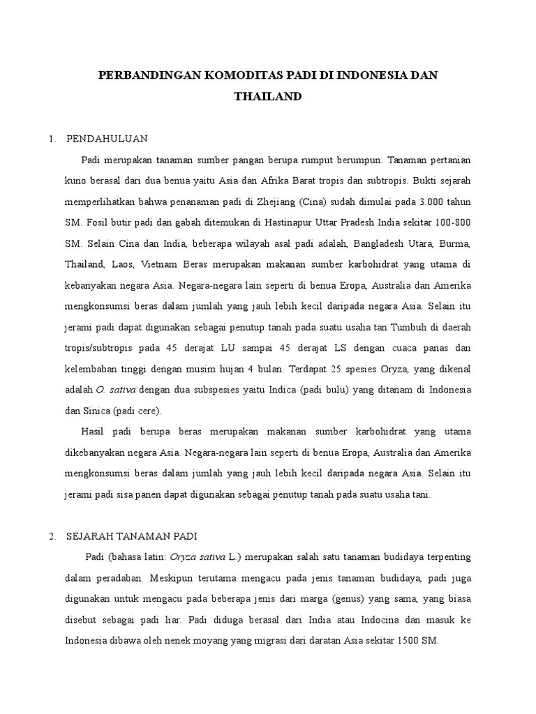 Mengapa Thailand Disebut Sebagai Lumbung Padinya Asia Tenggara - Coba  Sebutkan