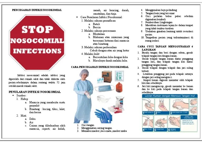 leaflet PENCEGAHAN INFEKSI NOSOKOMIAL