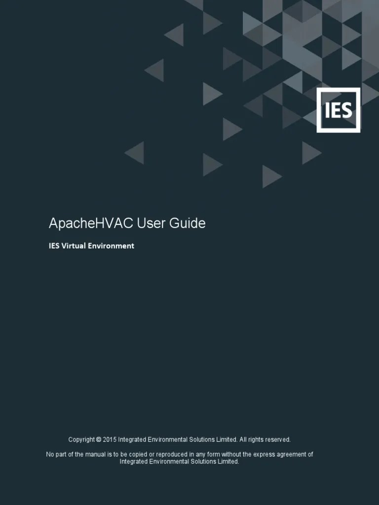 Apache Hvac IES VE Software PDF Heat Pump Heat Exchanger