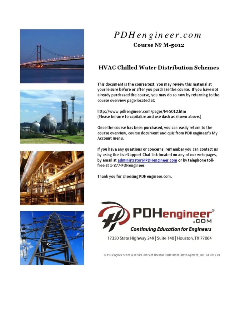 HVAC Chilled Water Distribution Schemes Air Conditioning Valve