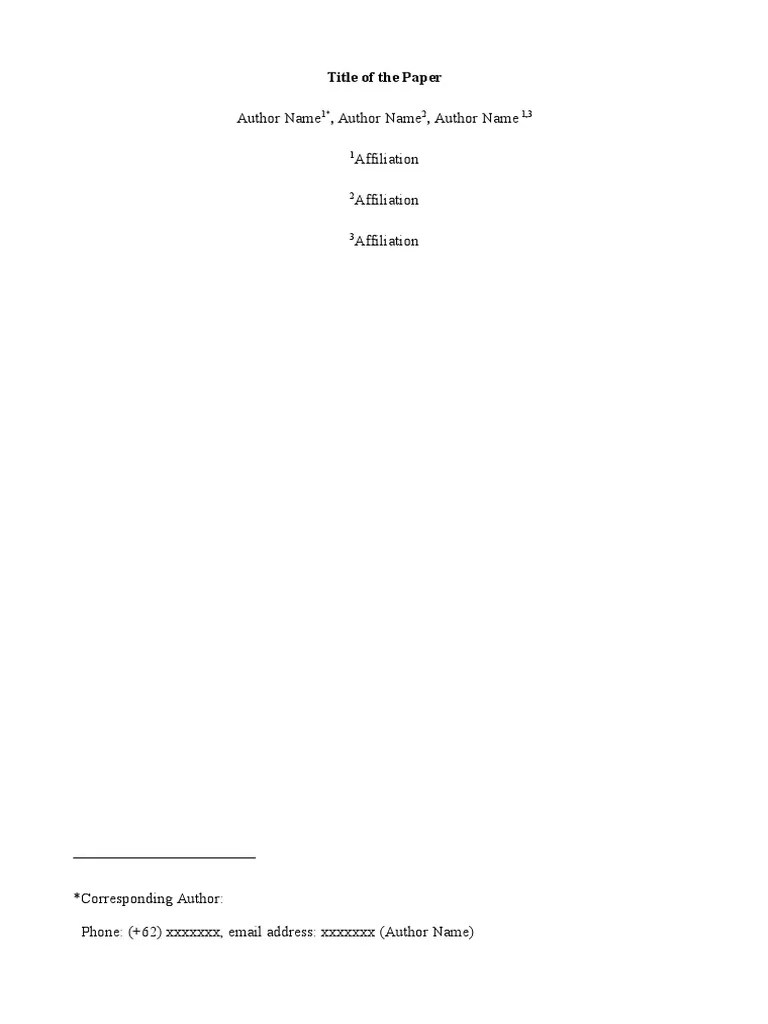 Template Manuscripts For Elsevier Journal PDF Citation Paragraph