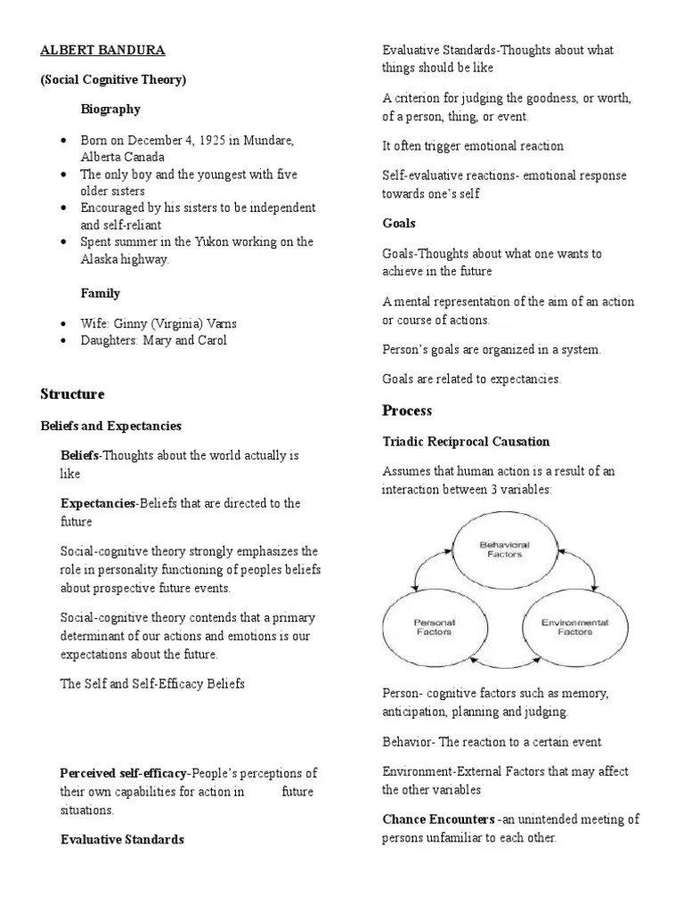 Bandura Reviewer Self Efficacy Motivation