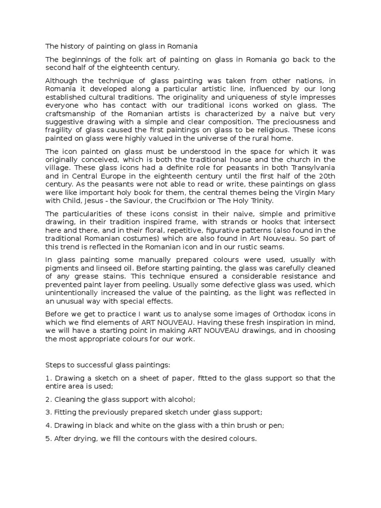 History of Glass Painting PDF Icon Paintings