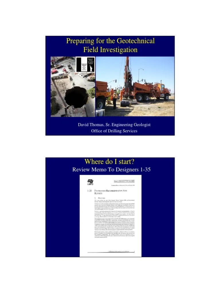 Intro To Field Investigation PDF