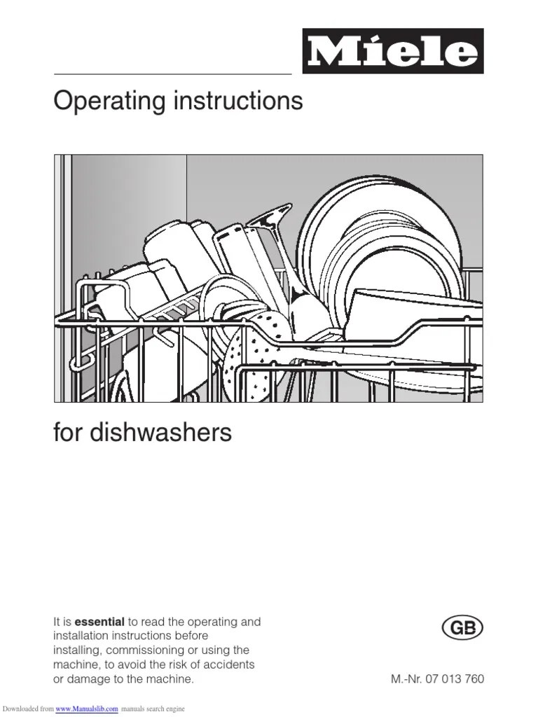 Miele G645 Dishwasher Mains Electricity
