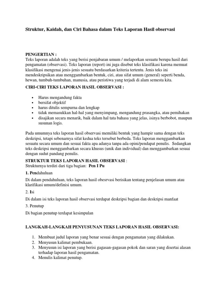 Contoh Laporan Hasil Observasi Gamelan Jawa