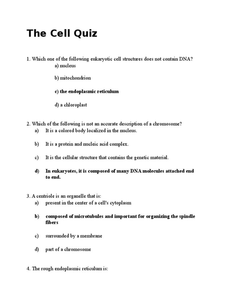 The Cell Quiz Cell (Biology) Cell Membrane