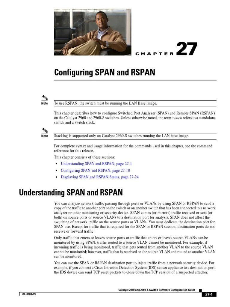 SPAN Vs RSPAN Port Mirroring Cisco PDF Network Switch Port
