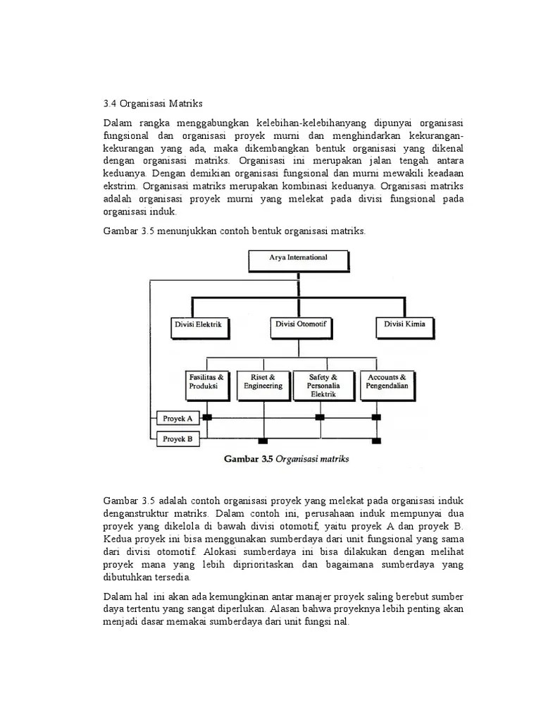 3.4 Organisasi Matriks | PDF