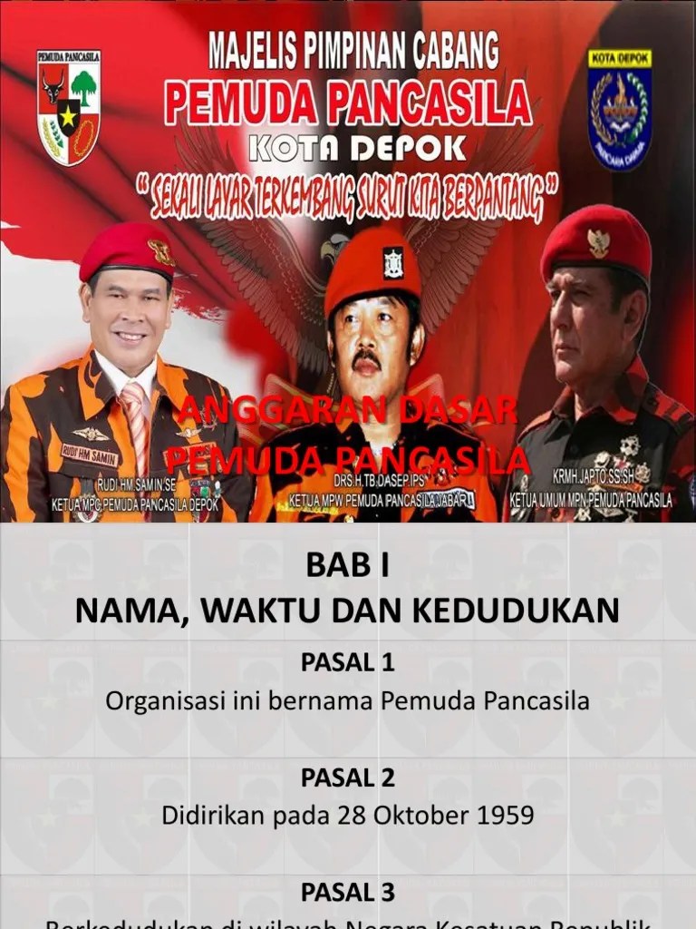 AD-ART Pemuda Pancasila | PDF