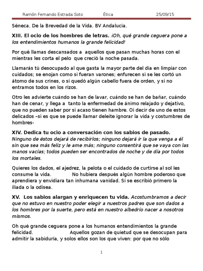 Resumen De la Brevedad de la Vida Parte 2 Felicidad y autoayuda Pelo