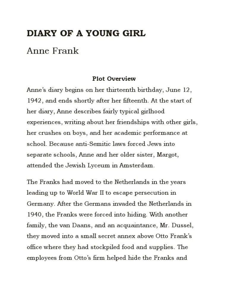 7. (SUMMARY) Diary of a Young Girl Anne Frank Anne Frank Religion