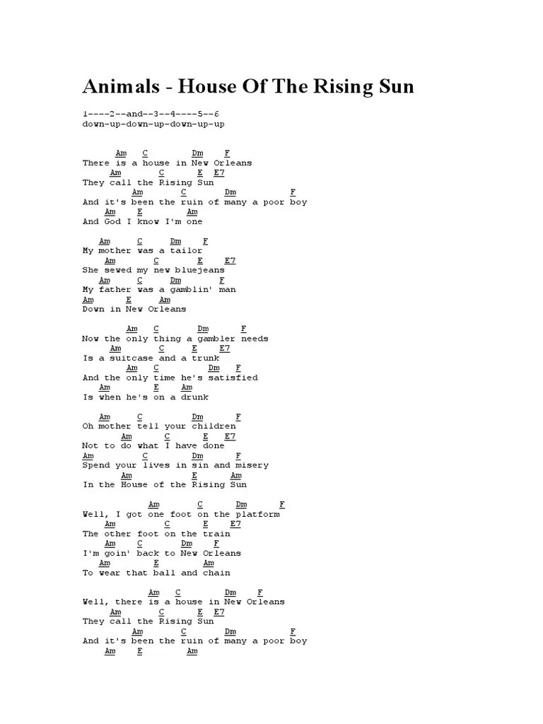 House of The Rising Sun