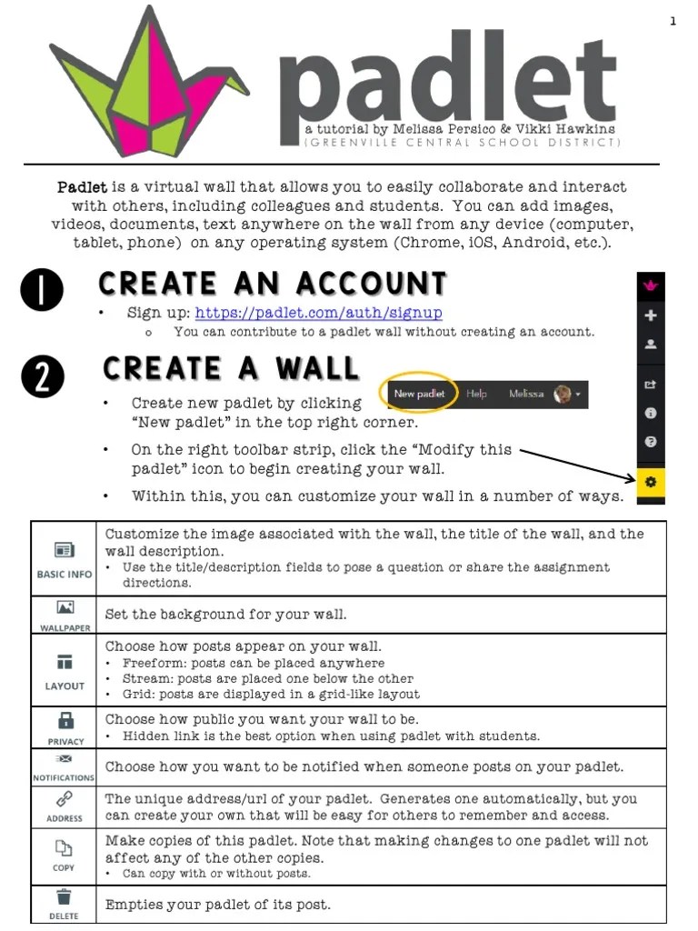 Padlet Tutorial PDF Privacy Qr Code