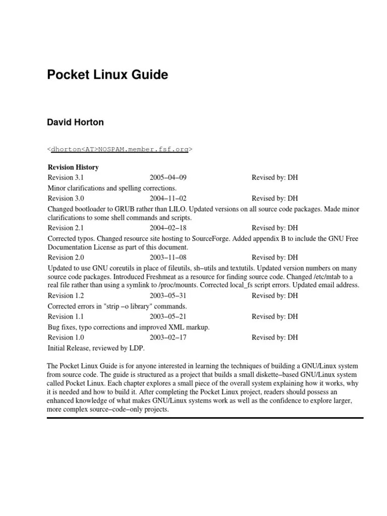 PocketLinuxGuide Linux Booting