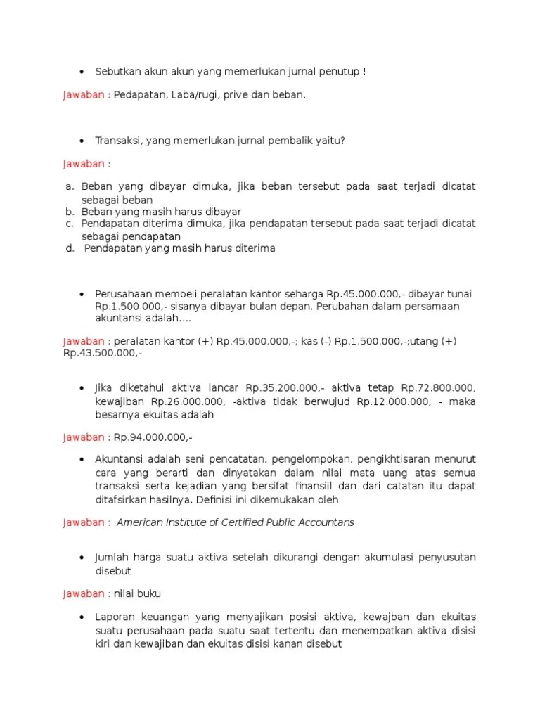 Soal Cerdas Cermat Akuntansi Dan Perpajakan | PDF