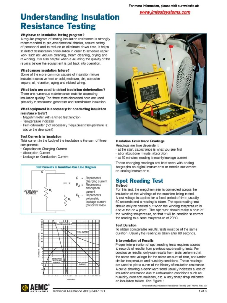 megohmmeterinsulationresistancetesting.pdf Insulator (Electricity) Transformer