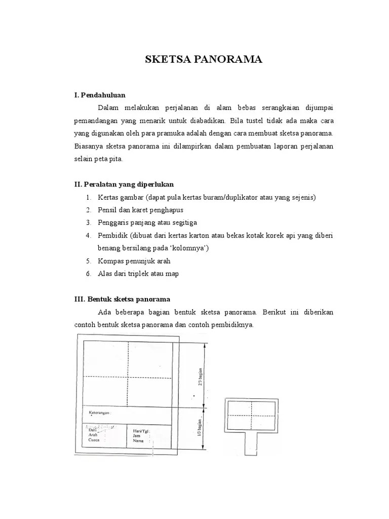 Sketsa Panorama | PDF