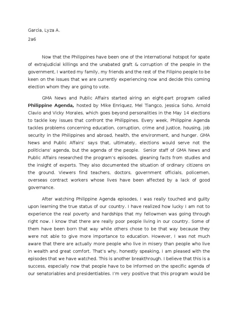 Reaction Paper