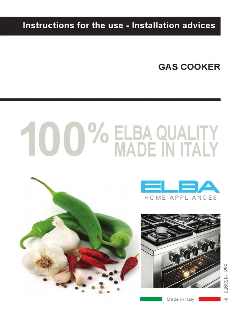 ELBA Oven Manual Ac Power Plugs And Sockets Mains Electricity