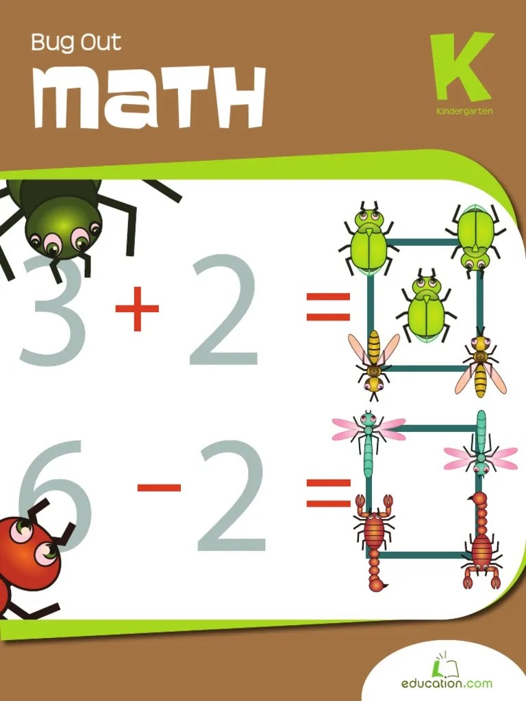 Bug Out Math Workbook Insects Zoology