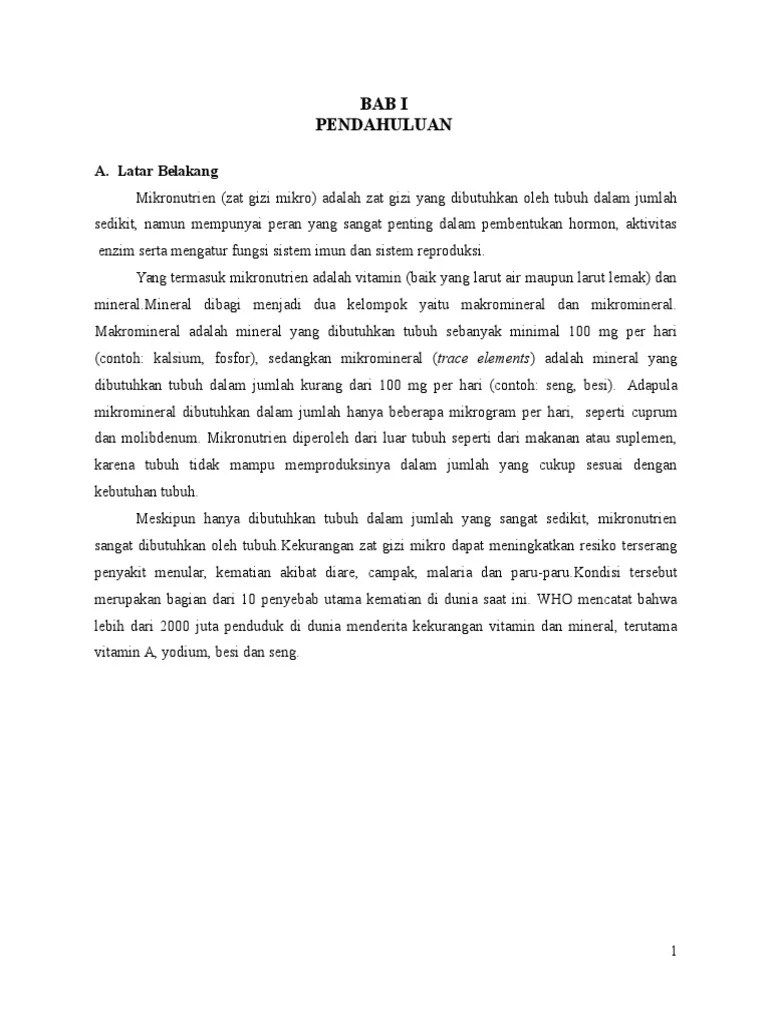 Makalah Gizi Mikro