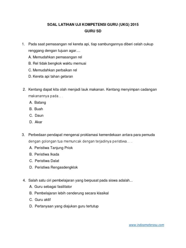Soal UKG Guru SD Paket 1.pdf