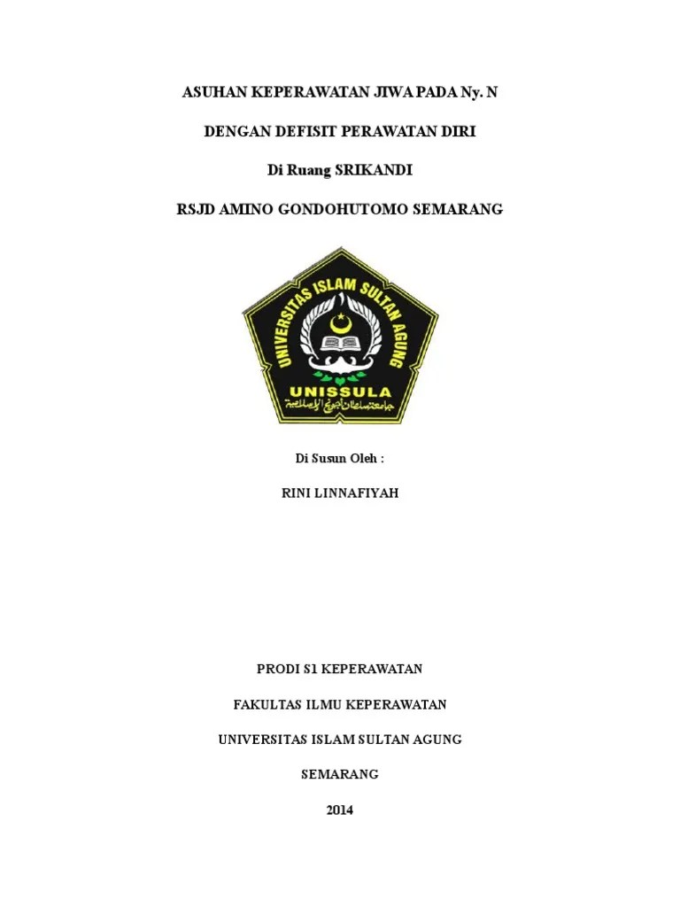 Askep Jiwa Defisit Keperawatan Diri