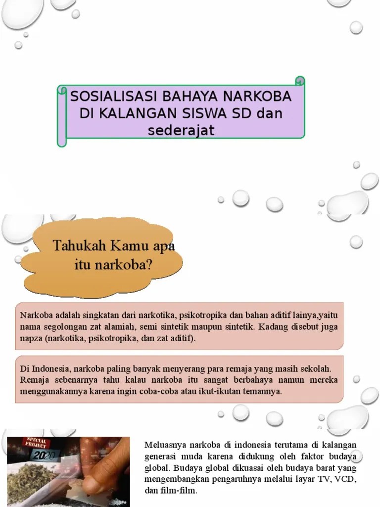 Presentasi Anti Narkoba | PDF