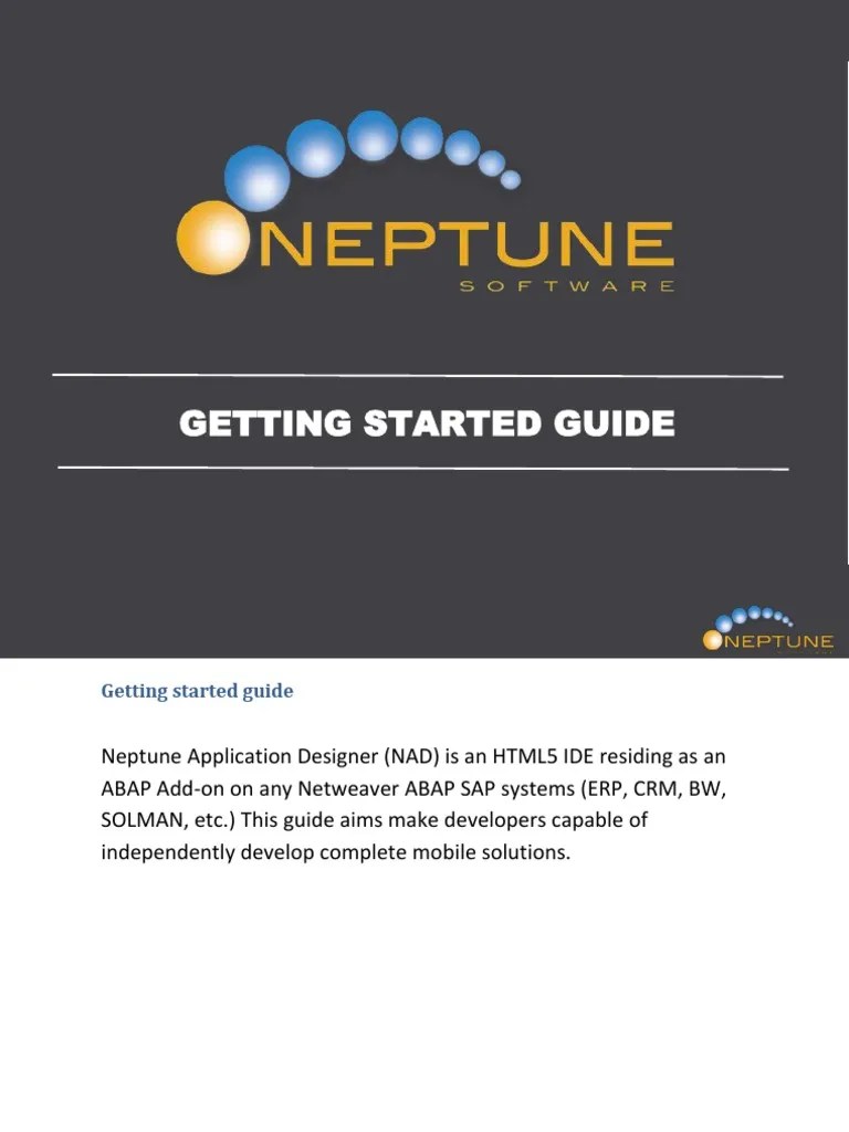 Neptune Getting Started Guide Html5 J Query