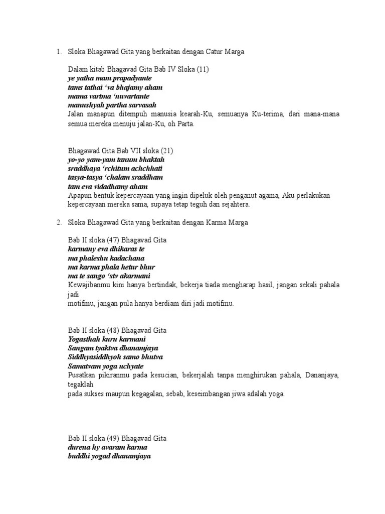 Tugas Sloka Agama Hindu 7 | PDF