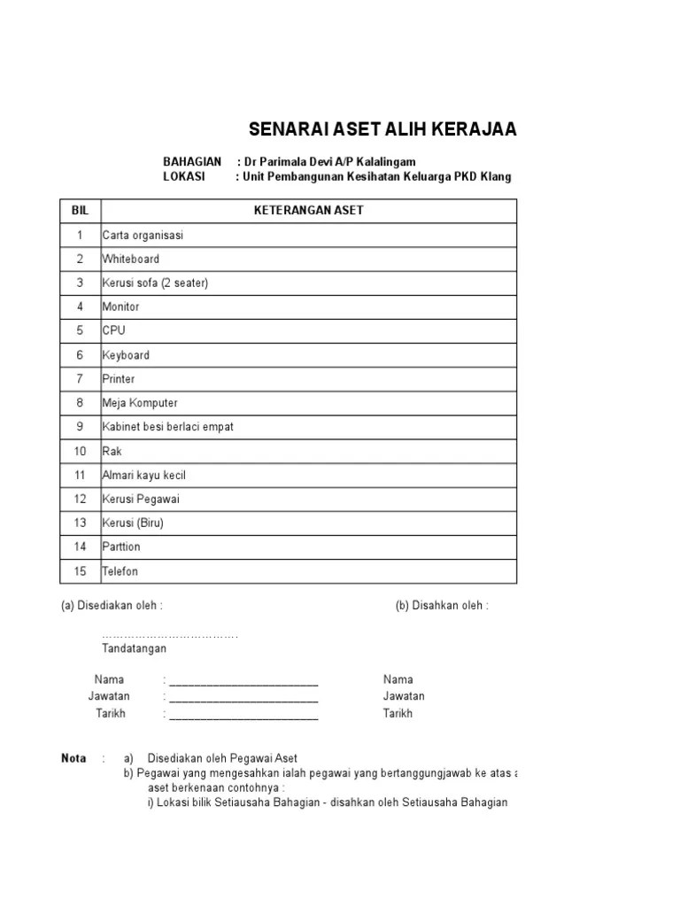 Contoh kew.pa 7 by hazrie hamid 3546 views. Kew pa 7.xlsx