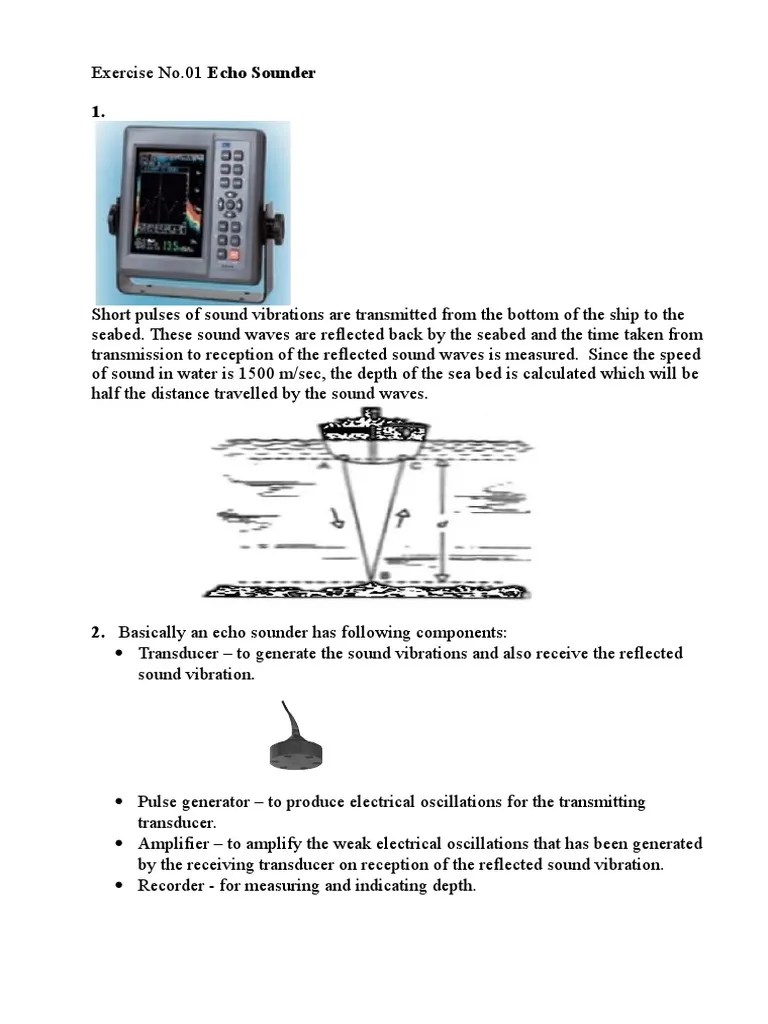 Echo Sounder Sound Frequency