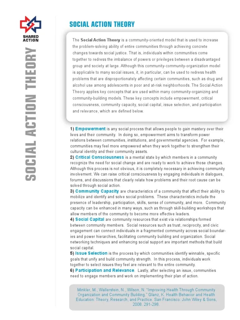 social_action_theory.pdf Community Empowerment